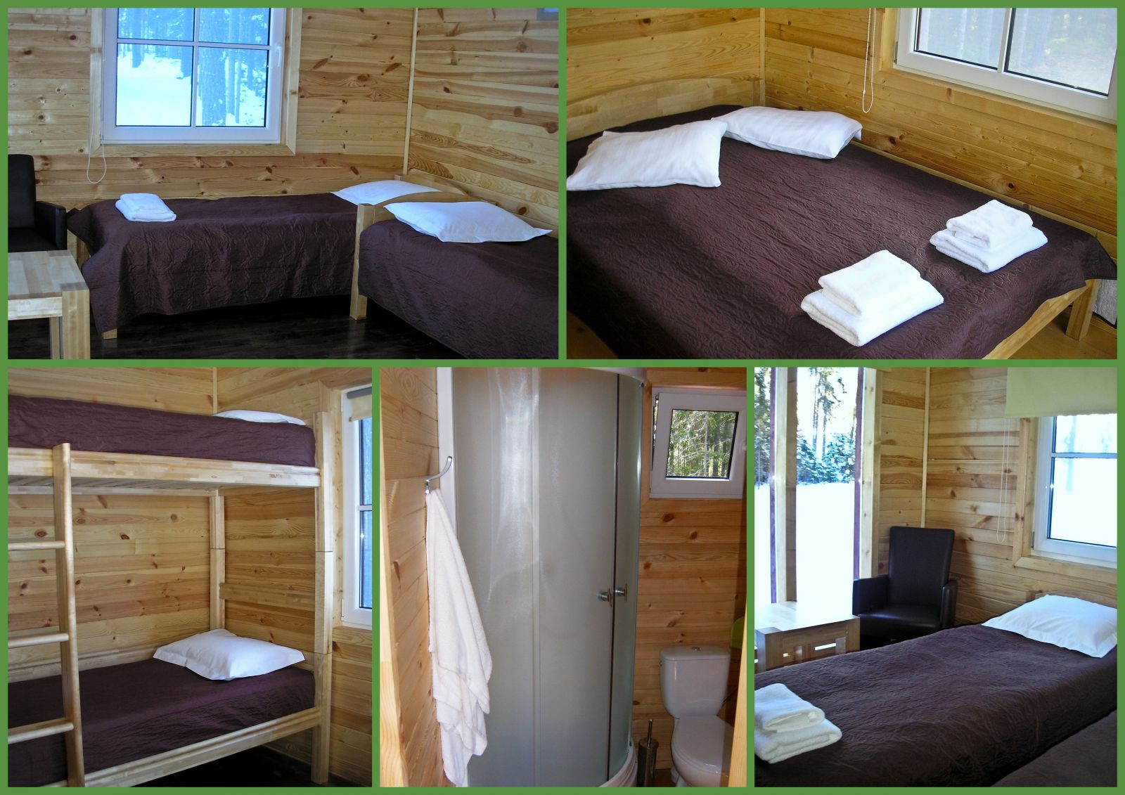 beds at camping Ozolkalns